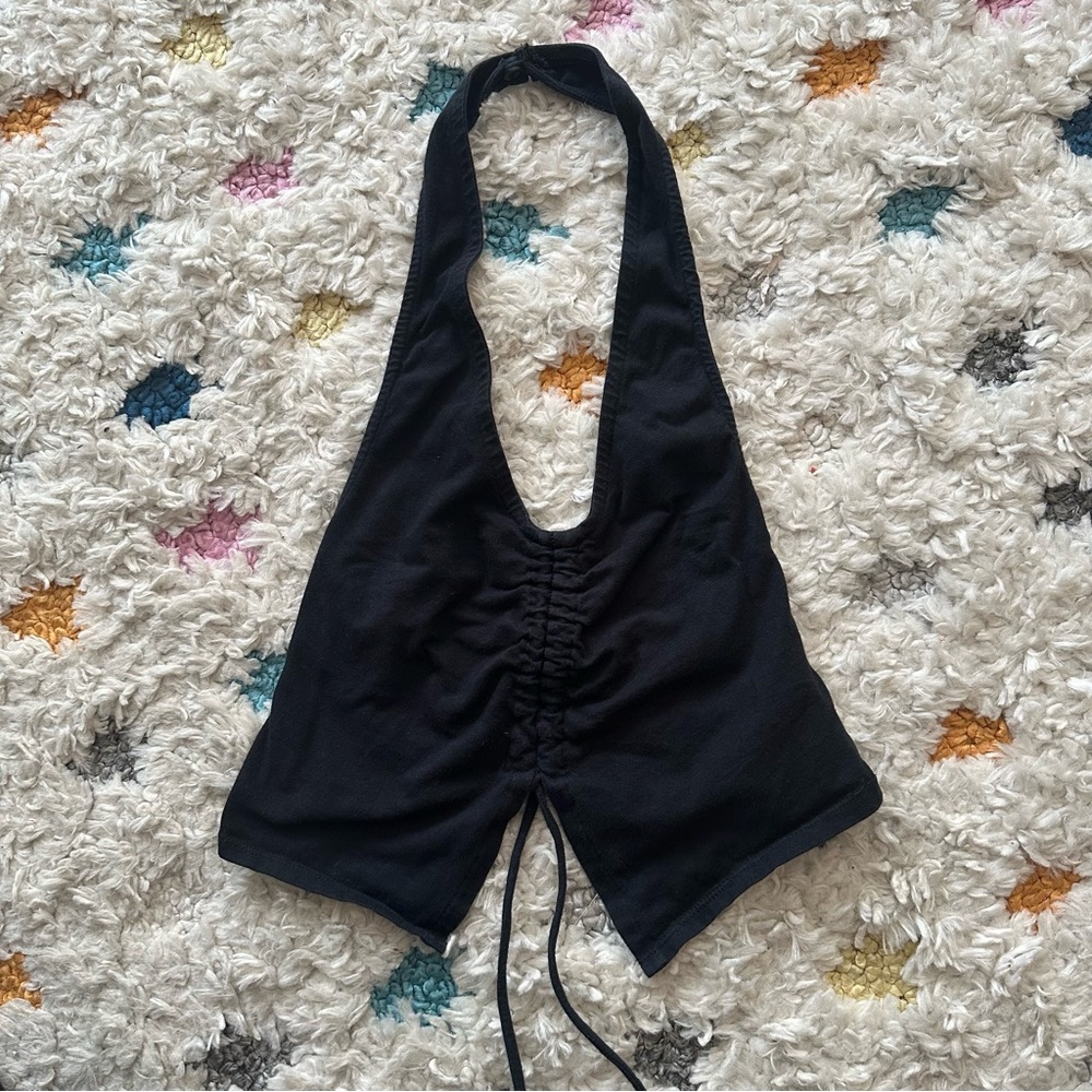 Motel Rocks Black Halter Top - Picture 6 of 7